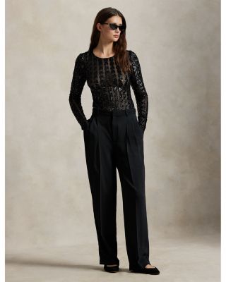 Cable Sequin Mesh Bodysuit