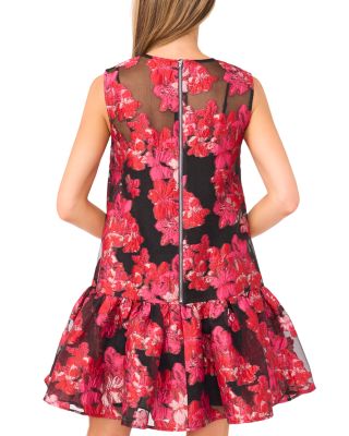 Chloe Floral Brocade Minidress
