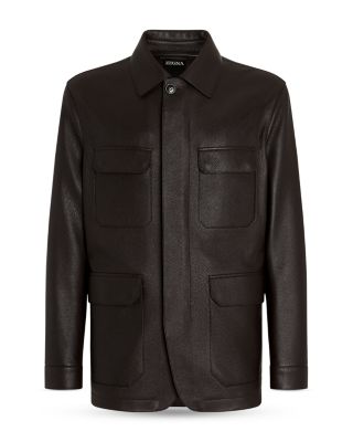 Leather Field Jacket