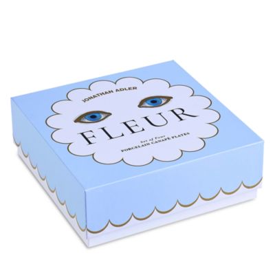 Fleur Canape Plates, Set of 4