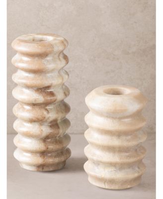  Tracey Onyx Taper Candle Holder, Set of 2