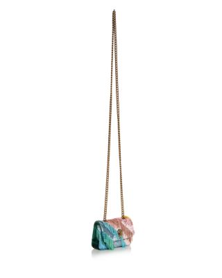 Nano Kensington Fringes Velvet Crossbody Bag