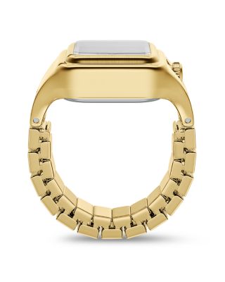 Raquel Two-Hand Gold-Tone Stainless Steel Watch Ring, 14mm x 18.5mm