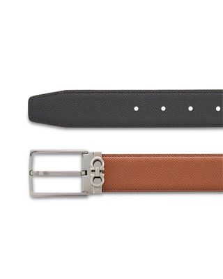 Men's Gancini Keeper Reversible Leather Belt