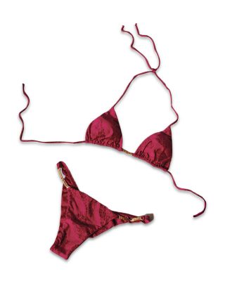 Roseate Candice Triangle Bikini Top & Full Coverage Bikini Bottom