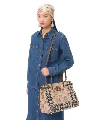 Antibes Medium VLogo Convertible Shopping Tote Bag