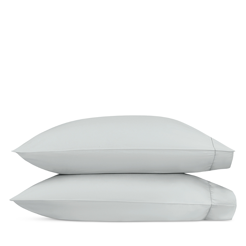 Matouk Milano Hemstitch Standard Pillowcase, Pair In Gray