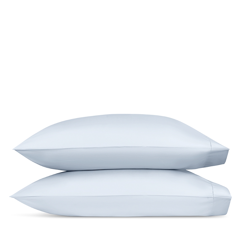 Matouk Milano Hemstitch Standard Pillowcase, Pair In Blue