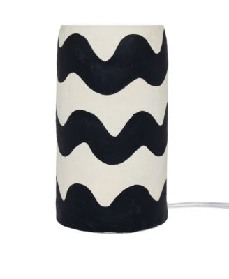  Tropea Waves Papier Mache Table Lamp