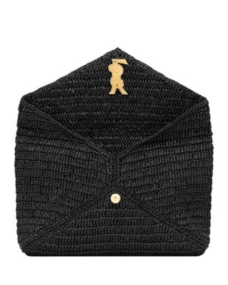  Cassandre Large Envelope Pouch In Raffia