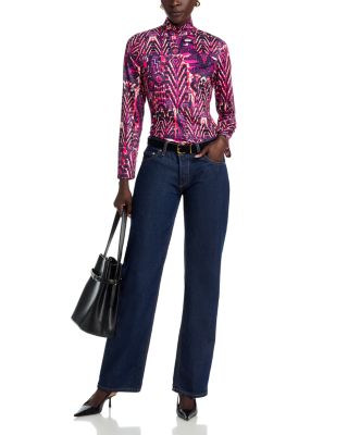 Lee Mock Neck Jersey Top