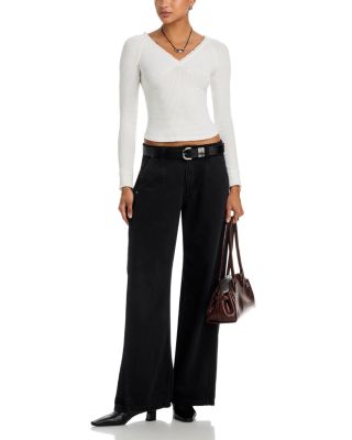 Block Party Pleated Wide Leg Pants
