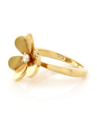  Small Frivole 1 Flower Ring 18K Gold with Diamond