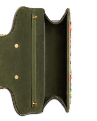 Locò Small VLogo Flower Beaded Convertible Shoulder Bag