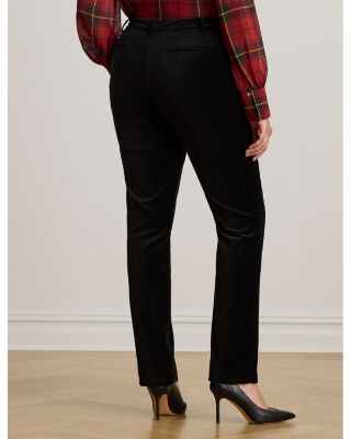 Stretch Velvet Cropped Pant