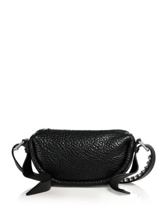 Alexander wang レザーショルダーバッグ Alexander Wang Small Ricco Leather Shoulder Bag | Black | FARFETCH