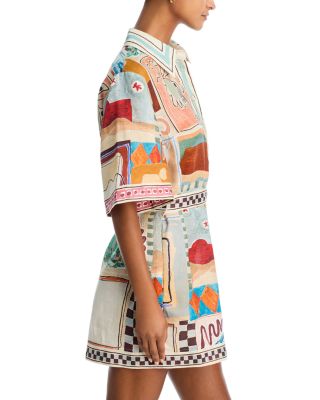 Michelle Mini Linen Dress