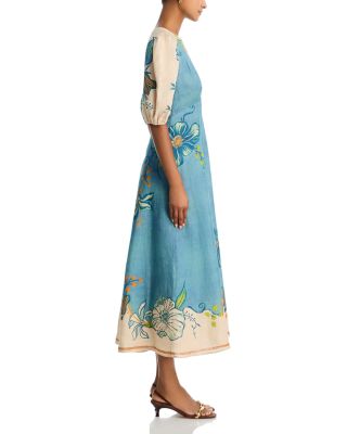 Luda Midi Linen Dress