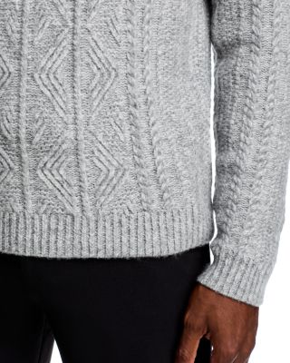 Callum Cable Knit Crewneck Sweater