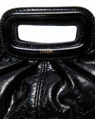 Mini Crackled Leather Clutch