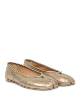 Women&#39;s Tabi Leather Ballerina Flats