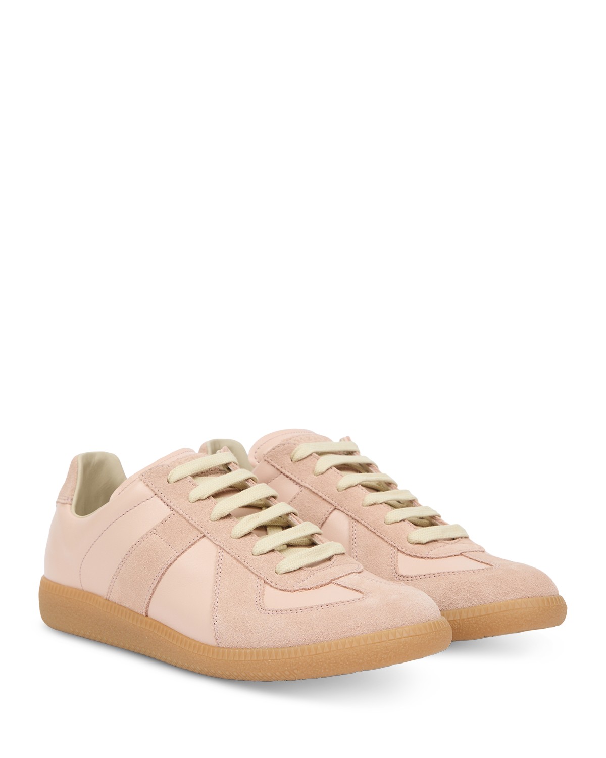 Maison Margiela Women's Replica Low Top Sneakers in Almond/Peach