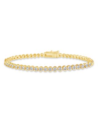 Cubic Zirconia Bezel Flex Bracelet