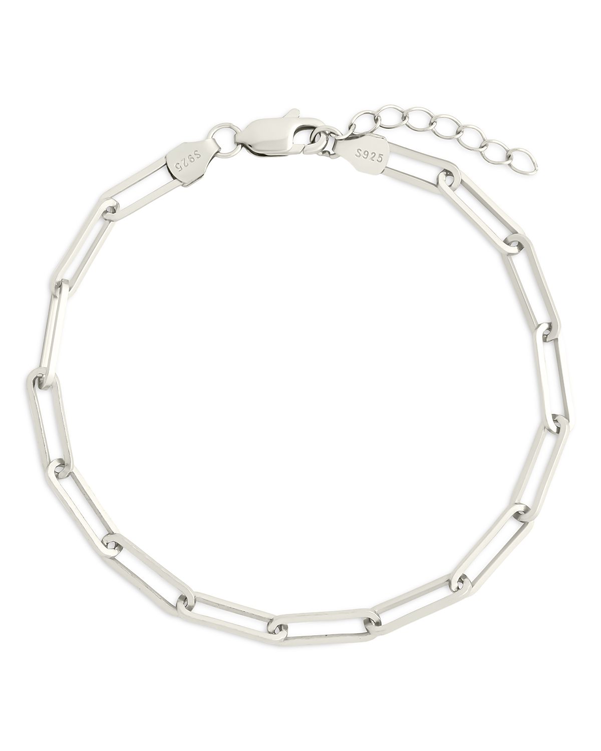 Sterling Forever Bold Paperclip Chain Bracelet