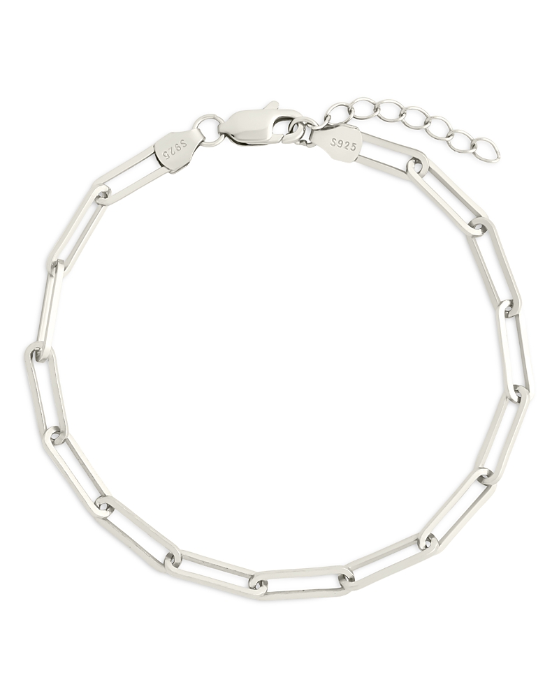 Sterling Forever Bold Paperclip Chain Bracelet