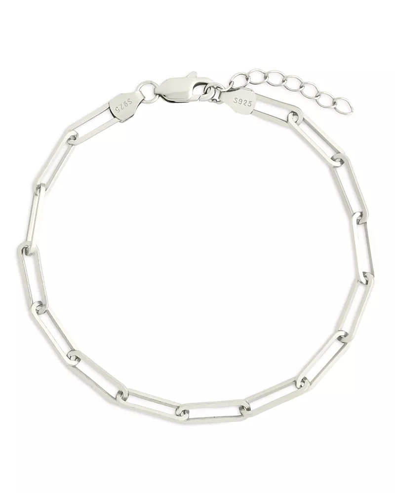 Sterling Forever Bold Paperclip Chain Bracelet
