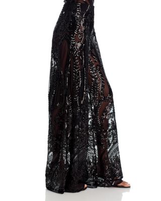 Sequin Mesh Boyfriend Elephant Sweatpants