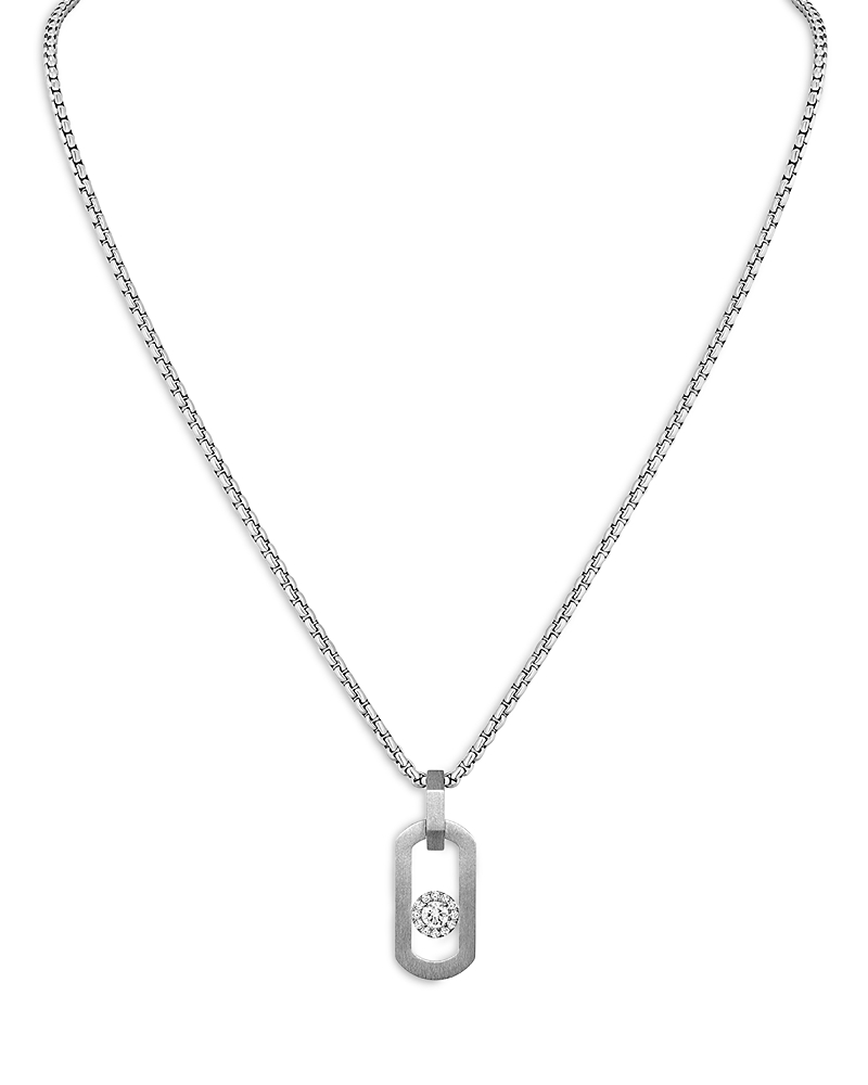 Messika So Move Titanium Necklace In Silver