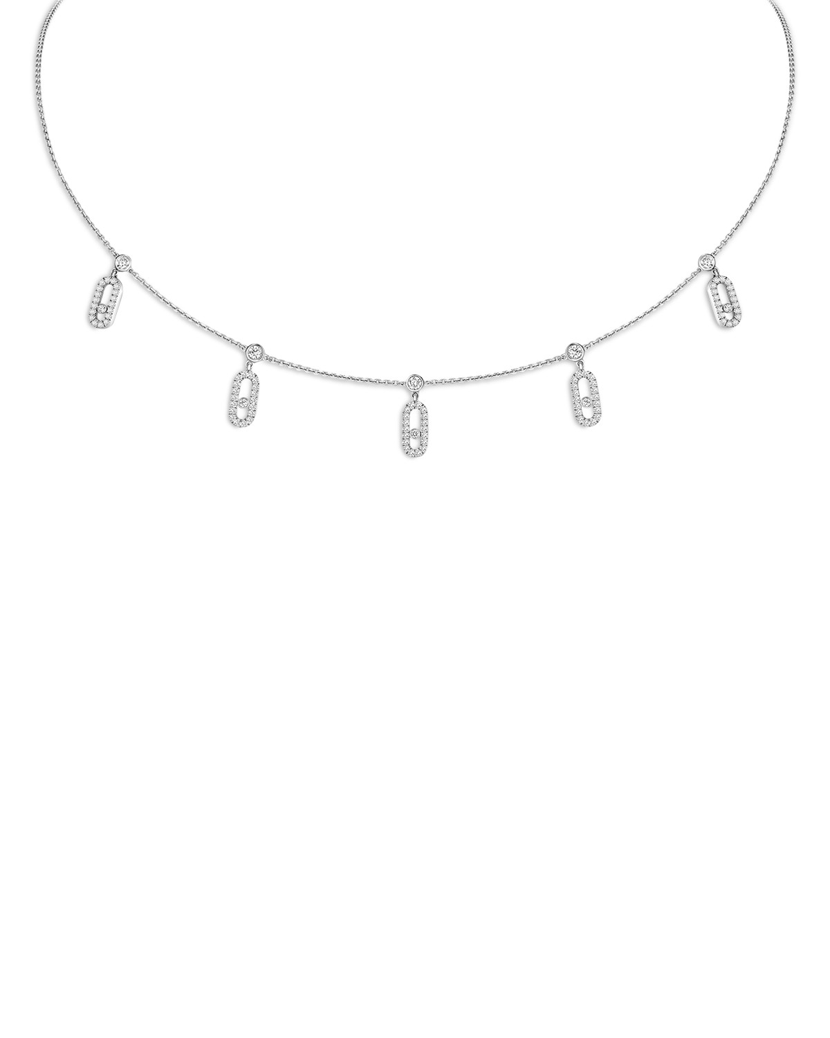 18K Gold Move Uno Diamond Pavé Pampille Choker Necklace, 0.61 tcw