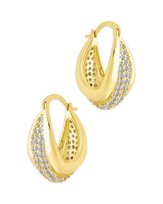 Philina Cubic Zirconia Hoop Earrings