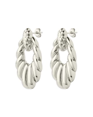 Enid Textured Drop Earrings