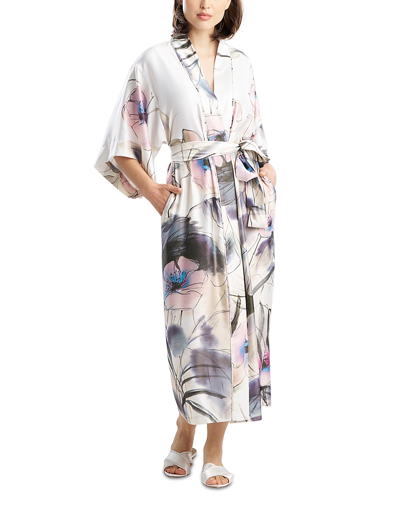 Natori Hiyaku Floral Sleep Robe In Multi