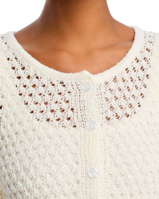 Eyelet Crocheted Cardigan