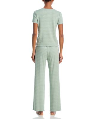 Baby Jean Long Pajama Set in Iceberg Hearts