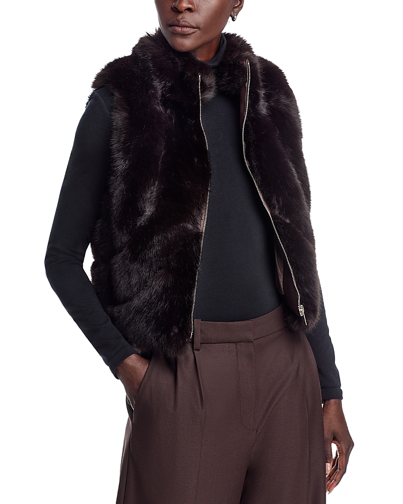 Adrienne Landau The Icon Faux Fur Vest