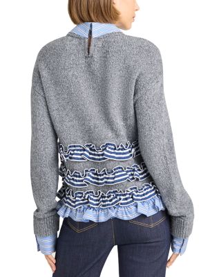 Leina Collared Crewneck Sweater