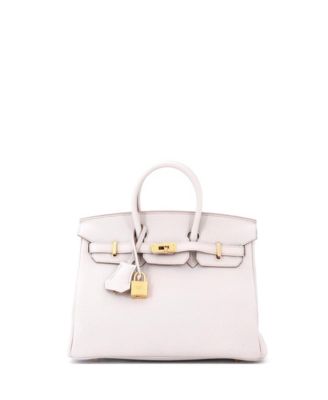  Birkin 25 Handbag Light Togo with Gold Hardware