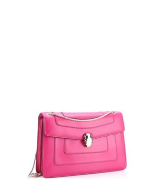  Medium Serpenti Forever Square Shoulder Bag Leather