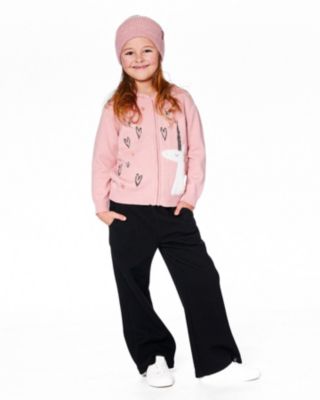 Girls' Hooded Knit Cardigan - Little Kid