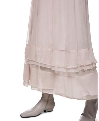 Floor-Length Flounce Dress