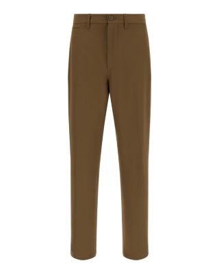 Straight Fit Wool Blend Trousers