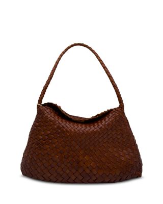 Santa Maria Woven Leather Shoulder Bag