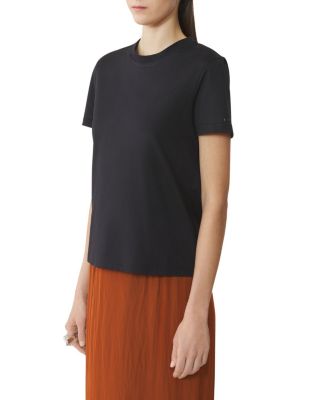  Cotton T-Shirt with Ribbon Detail