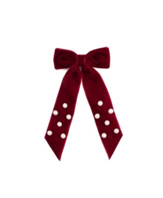 Girls' Velvet Coquette Bow Clip