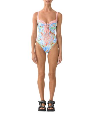 Sweetheart Neck One Piece Swimsuit