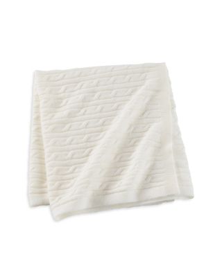Unisex Cable Knit Cashmere Baby Blanket